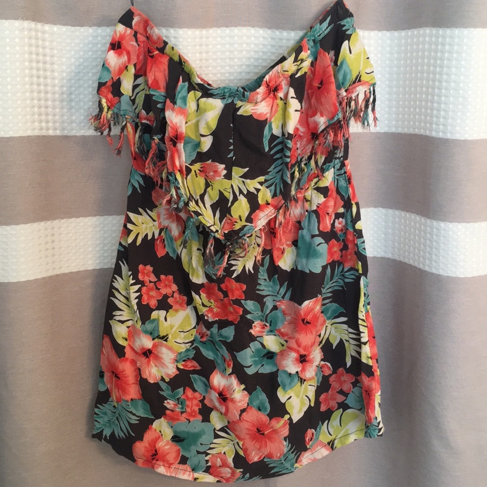 Strapless Billabong Floral Dress